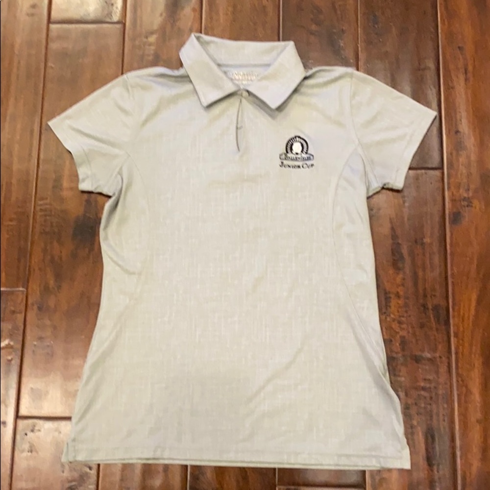 Oxford America women’s gray golf shirt -size Small